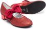 Monnalisa Ballerina's met strikdetail Rood - Thumbnail 2