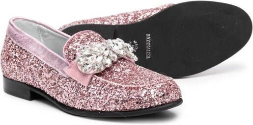 Monnalisa Ballerina's met glitter Roze