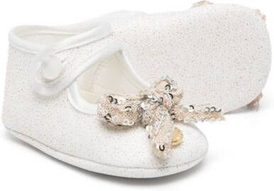 Monnalisa Ballerina's met strikdetail Wit