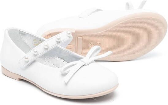 Monnalisa Ballerina's met strikdetail Wit