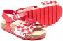 Monnalisa Sandalen met pied-de-poule print Rood - Thumbnail 2