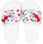 Monnalisa Slippers met kersenprint Wit - Thumbnail 3