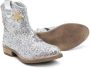 Monnalisa Cow laarzen met glitter Zilver - Thumbnail 2