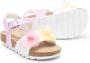 Monnalisa Sandalen met bloe applicatie Roze - Thumbnail 2