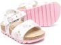 Monnalisa Sandalen met bloe print Wit - Thumbnail 2