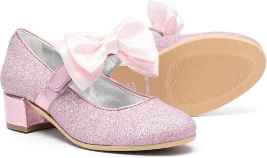 Monnalisa Ballerina's met glitters Roze