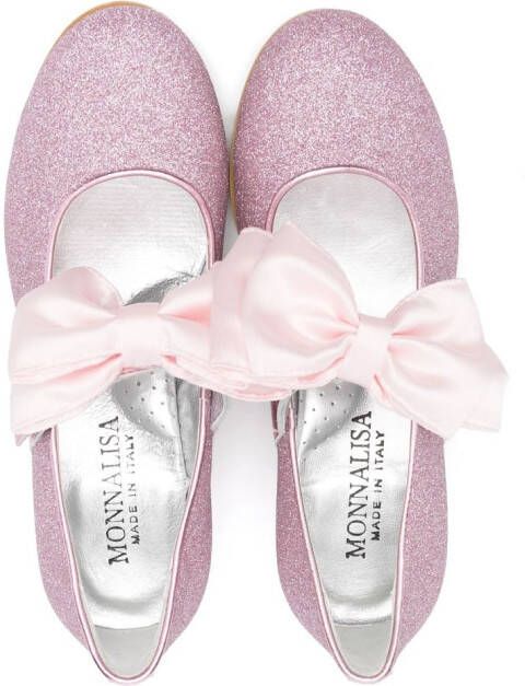 Monnalisa Ballerina's met glitters Roze