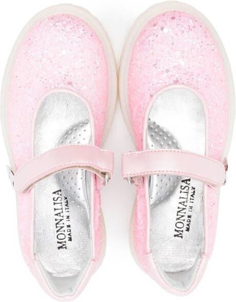 Monnalisa Ballerina's met glitter Roze