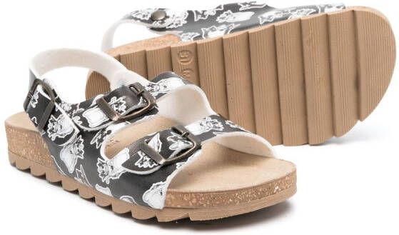 Monnalisa Sandalen met print Zwart