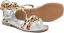 Monnalisa Sandalen met luipaardprint en klittenband Bruin - Thumbnail 2