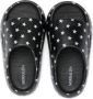 Monnalisa Slippers met logoprint en open neus Zwart - Thumbnail 3