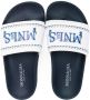 Monnalisa Slippers met logoprint Wit - Thumbnail 3