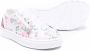Monnalisa Sneakers met bloe print Wit - Thumbnail 2