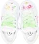 Monnalisa Sneakers met bloe print Wit - Thumbnail 3