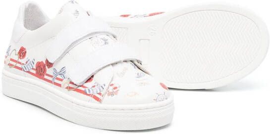 Monnalisa Sneakers met klittenband Wit