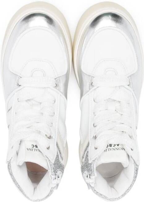 Monnalisa Sneakers met logopatch Wit