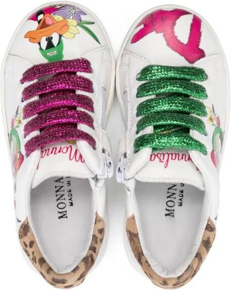 Monnalisa Sneakers met print Wit