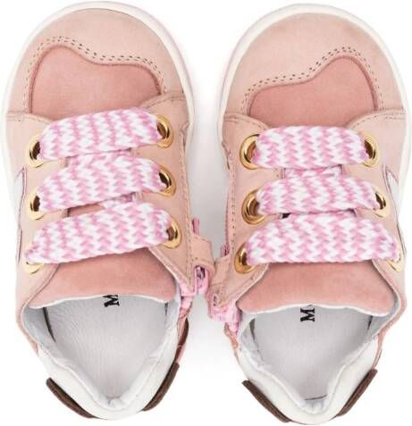 Monnalisa Sneakers met teddybeer patch Roze