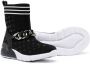 Monnalisa Soksneakers met kettingdetail Zwart - Thumbnail 2