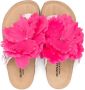 Monnalisa Teenslippers met bloe patch Roze - Thumbnail 3