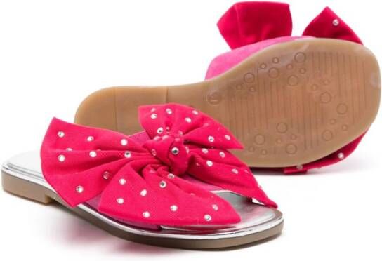 Monnalisa Teenslippers met strikdetail Roze