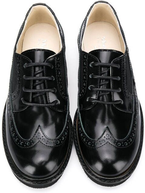 Andrea Montelpare Brogues met ronde neus Zwart