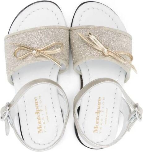 MONTELPARE TRADITION Sandalen met glitter Goud