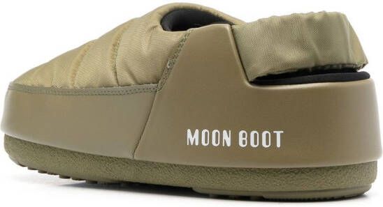 Moon Boot Gewatteerde slippers Groen