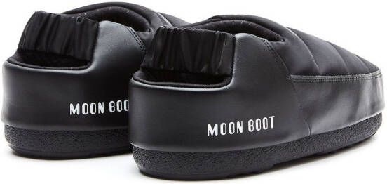 Moon Boot Gewatteerde slippers Zwart