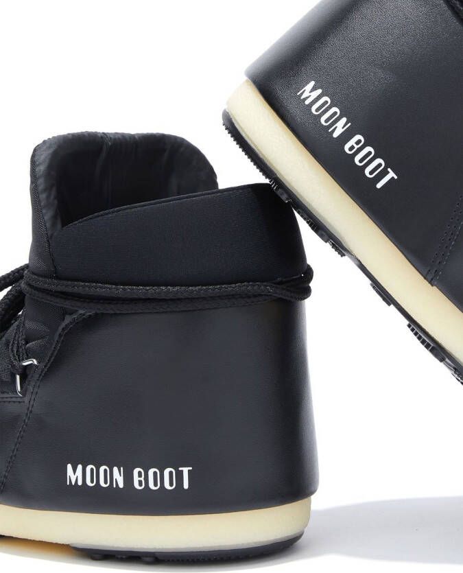 Moon Boot Enkellaarzen met logoprint Zwart