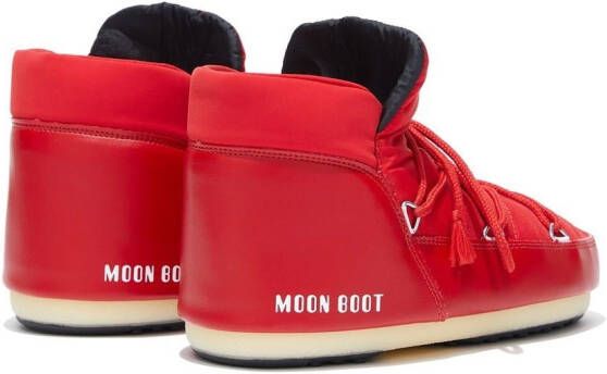 Moon Boot Enkellaarzen met veters Rood