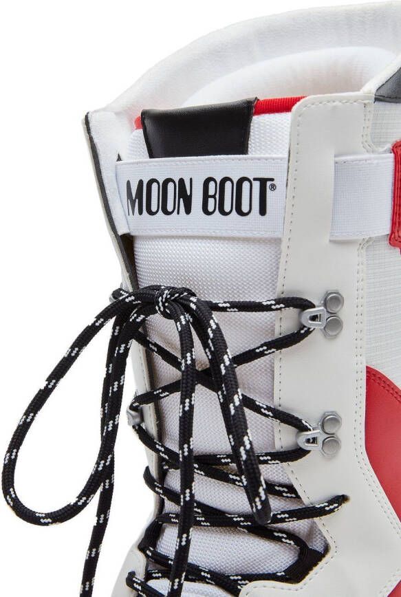 Moon Boot Gewatteerde sneakerlaarzen Rood