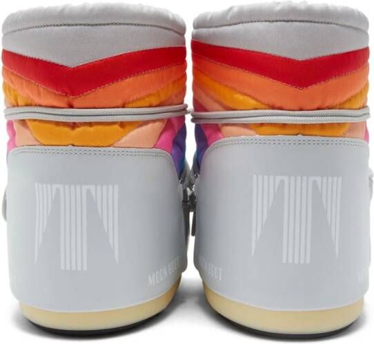 Moon Boot Icon laarzen met regenboogprint Grijs
