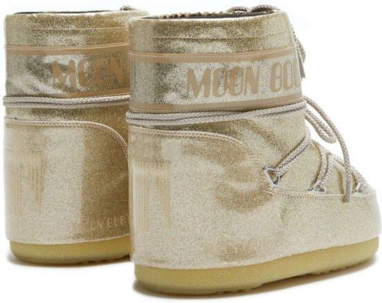 Moon Boot Icon Low laarzen met glitter Goud