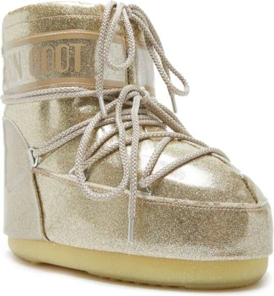 Moon Boot Icon Low laarzen met glitter Goud