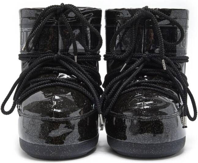 Moon Boot Icon Low laarzen met glitter Zwart