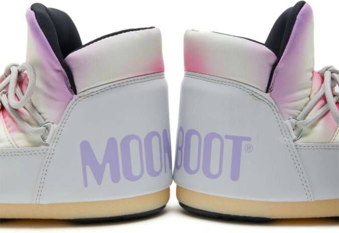 Moon Boot Icon Low laarzen met tie-dye Grijs