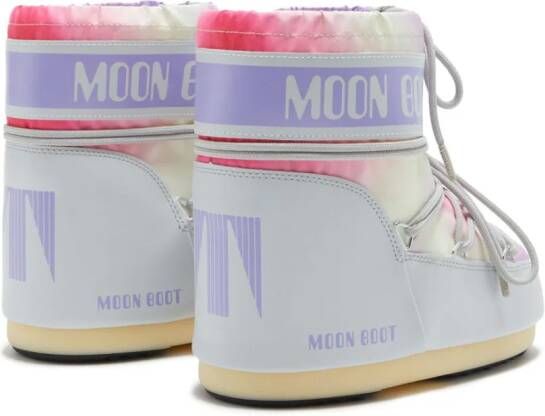 Moon Boot Icon Low laarzen met tie-dye Grijs