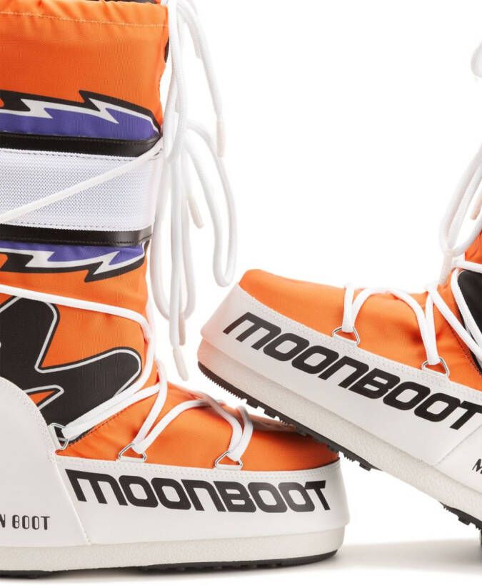 Moon Boot Icon Retrobiker laarzen Oranje