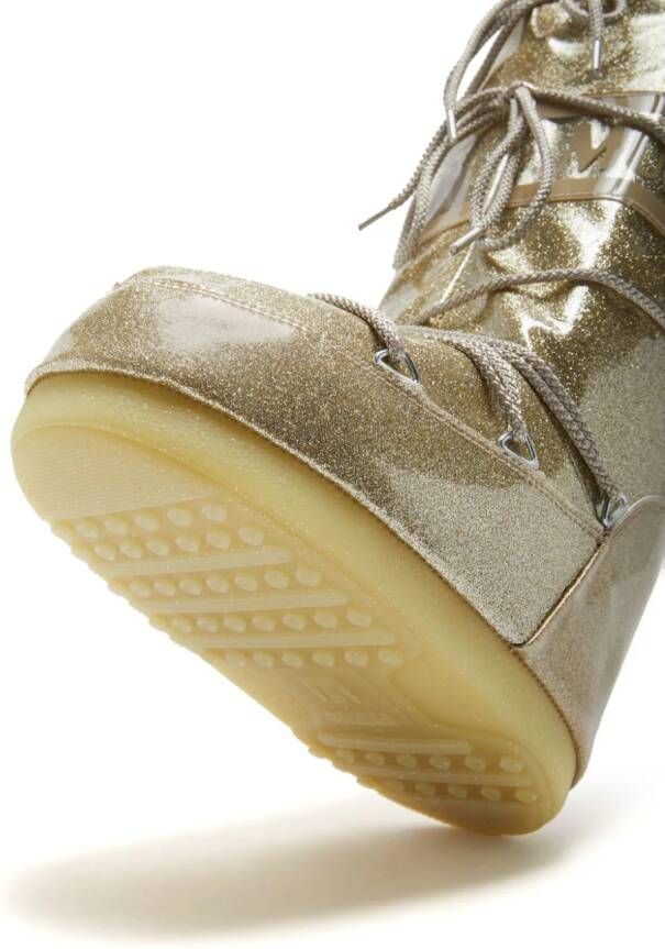 Moon Boot Icon snowboots met glitter Goud