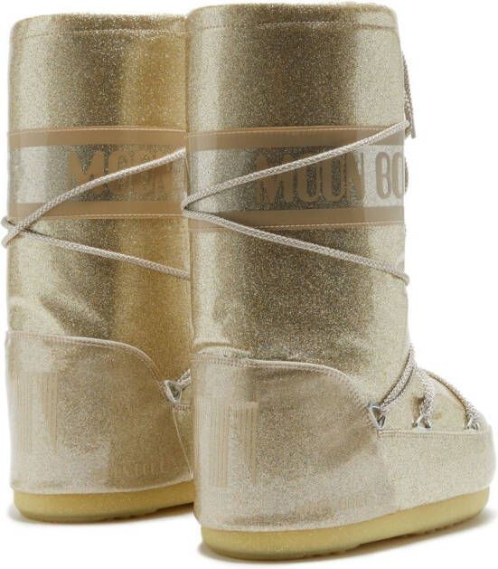 Moon Boot Icon snowboots met glitter Goud