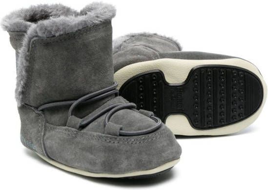 Moon Boot Kids Crib suède enkellaarzen Grijs