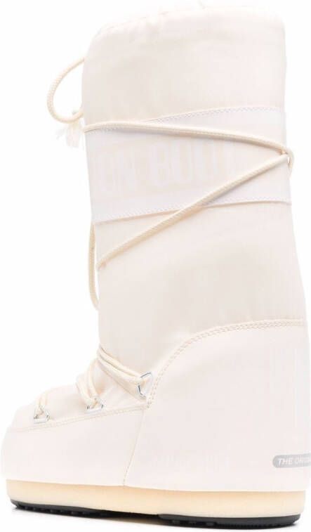 Moon Boot Kids Icon Junior snowboots met veters Wit