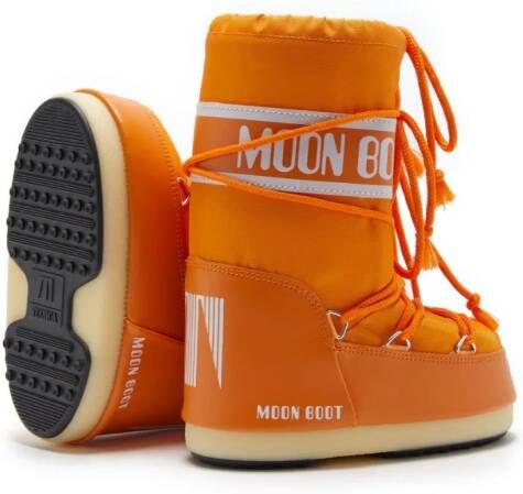 Moon Boot Kids Icon snowboots met logoband Oranje