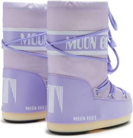 Moon Boot Kids Icon snowboots met logoband Paars