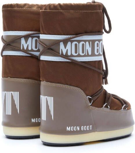 Moon Boot Kids Slippers met logoprint Bruin