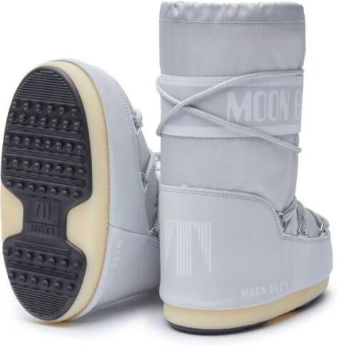 Moon Boot Kids Slippers met logoprint Grijs