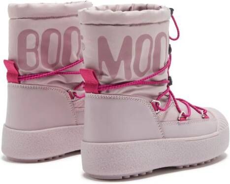 Moon Boot Kids Snowboots met logoprint Roze