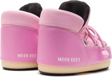 Moon Boot Kids Wandellaarzen met logoprint Roze