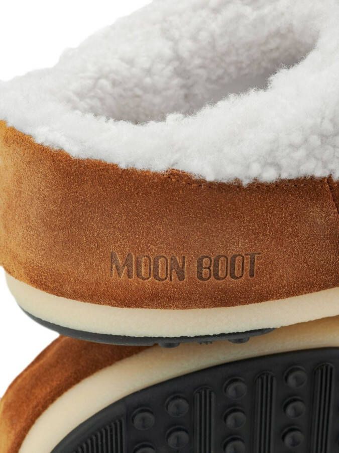 Moon Boot Muiltjes met imitatie wol Wit